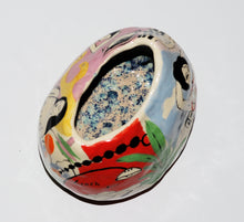 Load image into Gallery viewer, Katya Krasnova - Hand Built &amp; Painted Ceramic Vase
