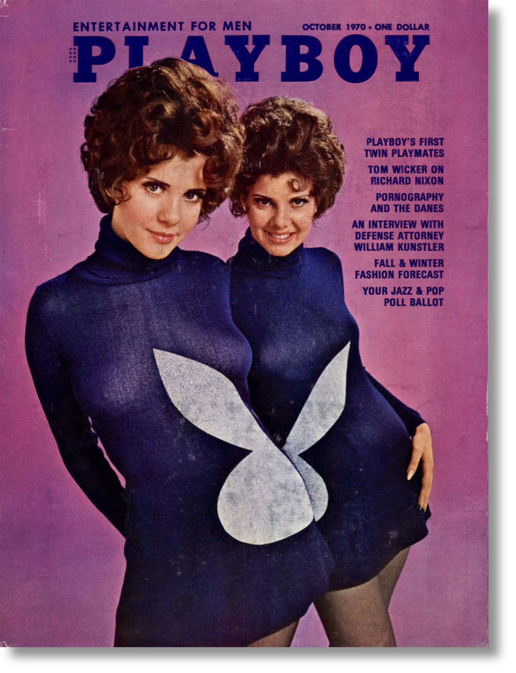 Vintage 1970's PLAYBOY Magazine - October 1970