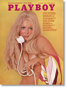 Vintage 1960's PLAYBOY Magazine - October 1969