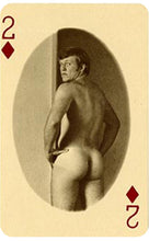 Load image into Gallery viewer, Vintage 1970&#39;s Male Nudes B&amp;W Playing Cards
