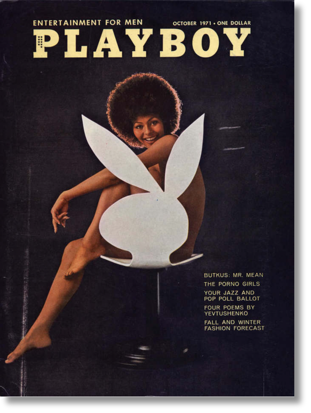 Vintage 1970's PLAYBOY Magazine - October 1971