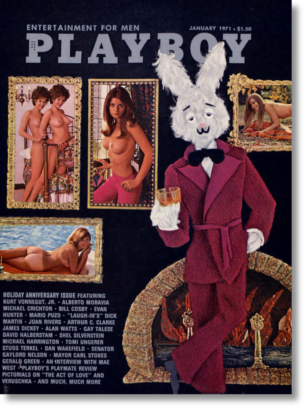 Vintage 1970's PLAYBOY Magazine - January 1971