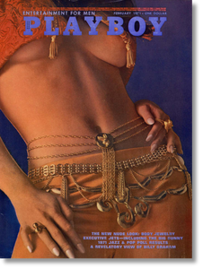 Vintage 1970's PLAYBOY Magazine - February 1971
